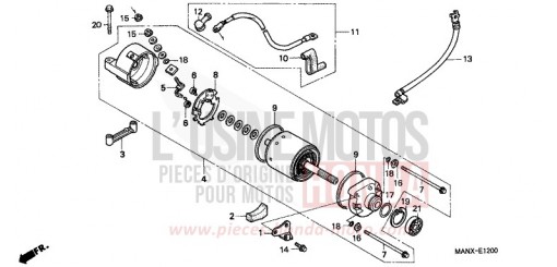 STARTING MOTOR NX650X de 1999